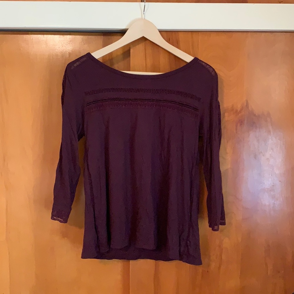 Cute 3/4 Length Gap Boatneck Shirt!